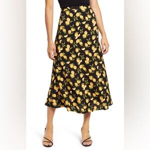 Reformation Bea Skirt Size 4 Lemon Drop